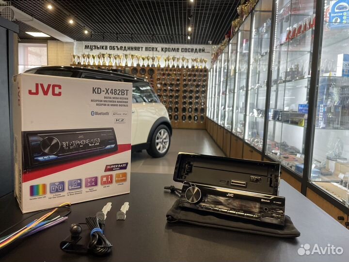 Автомобильная процессорная магнитола JVC KD-X482BT