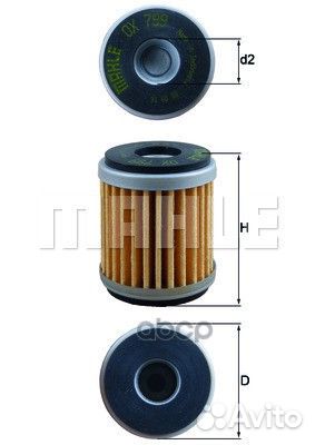 Элемент фильтрующий масляного фильтра OX799