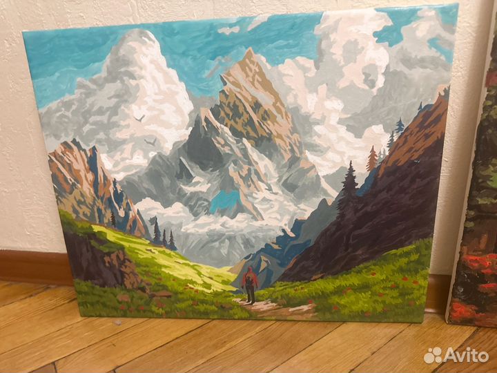 Картины по номерам раскрашенная