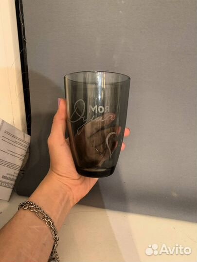 Стакан с гравировкой ручной работы