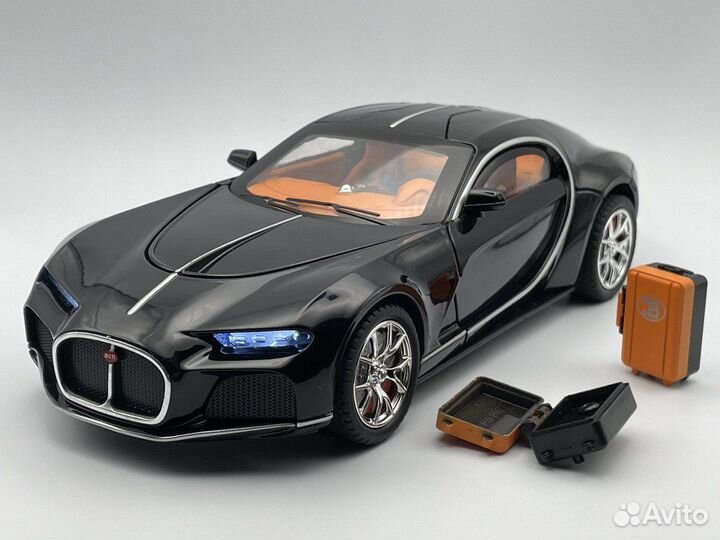 Модель автомобиля Bugatti Atlantic металл 1:24