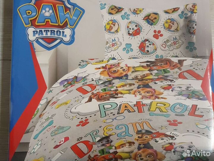 Детский комплект постельного белья Щенячий патруль
