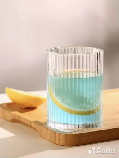 Набор стеклянных стаканов, 2 шт по 250 мл