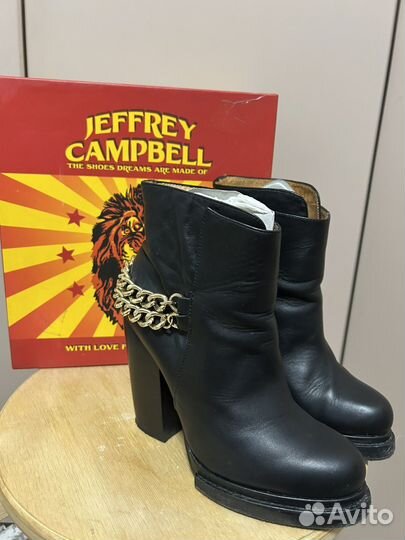 Ботильоны jeffrey campbell нат.кожа 38 р