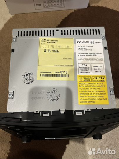 Штатная магнитола на hyundai i40 + камера