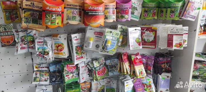 Удобрения для цветов и овощей, семена и защита