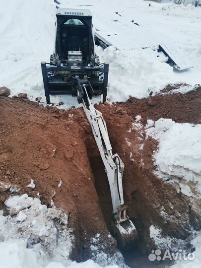 Услуги мини экскаватора bobcat