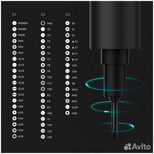 Аккумуляторная отвертка Xiaomi Wowstick 1F+ 69 in