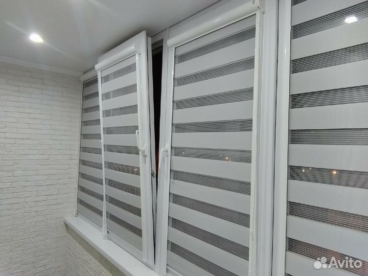 Рулонные шторы день ночь