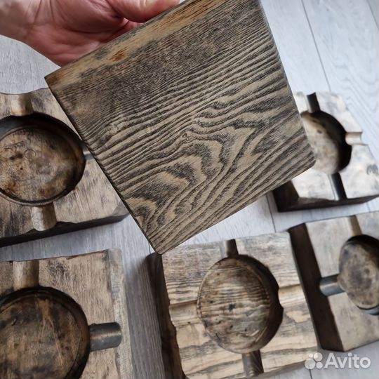 Пепельницы, дерево, ручная работа