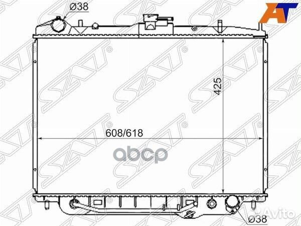 Радиатор isuzu bighorn/trooper/rodeo/opel monte