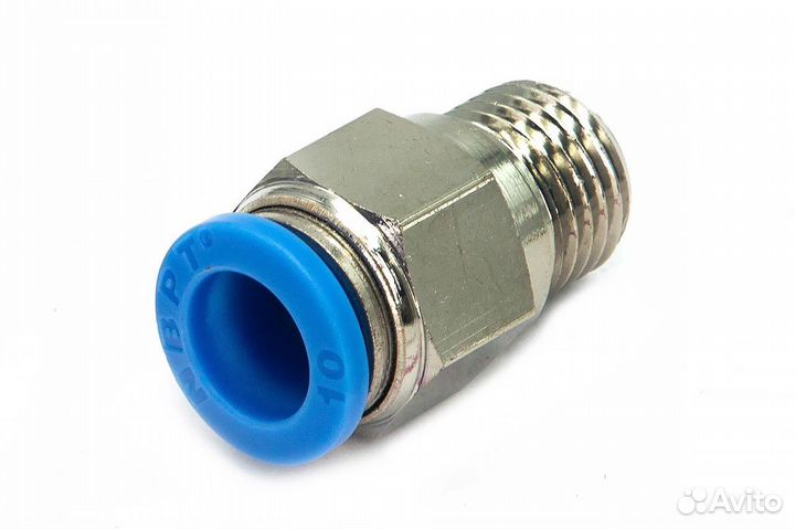 Пневмофитинг цанговый прямой с наружной резьбой PC 10-М14х1.5