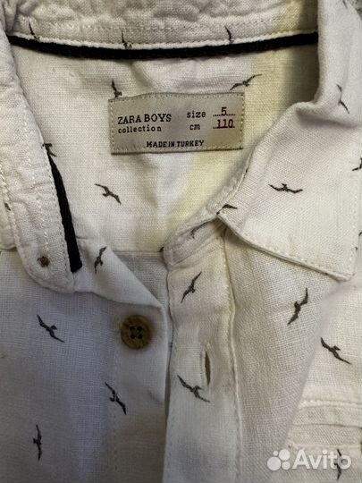 Рубашка белая zara