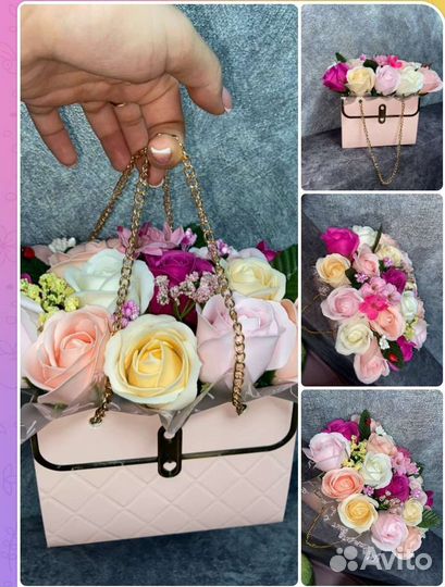 Букет тюльпанов из мыла