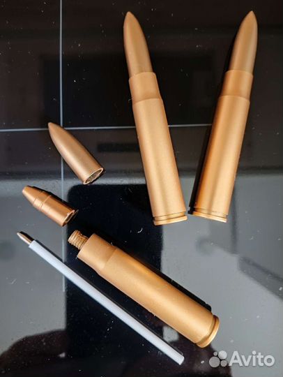 Ручка шариковая в форме патрона