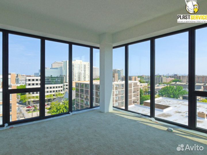 Панорамные окна, панорамное остекление, балконы