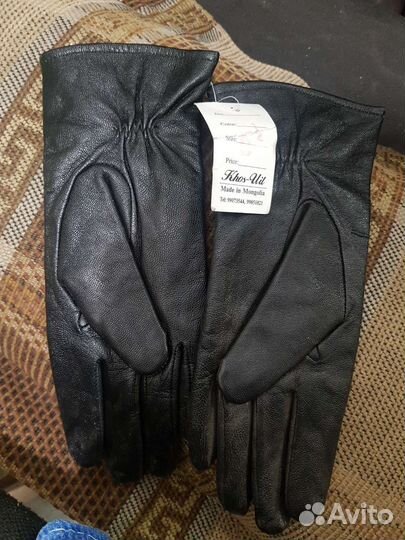 Перчатки женские кожаные новые