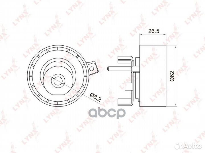 Ролик натяжной ремня грм PB1016 lynxauto