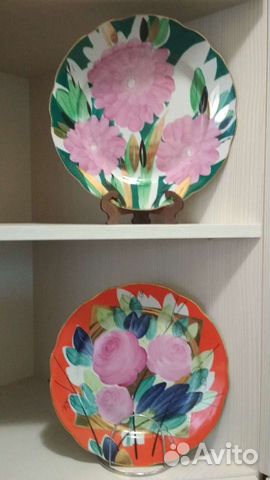 Тарелка декоративная, настенная. Дулево