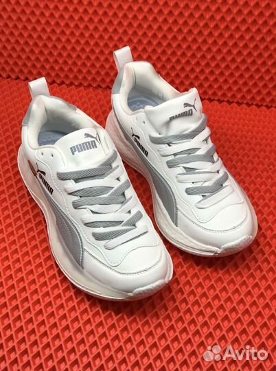 Новинка: мужские белые кроссовки Puma, 41-45 разме