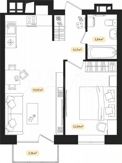 1-к. квартира, 38,8 м², 18/24 эт.