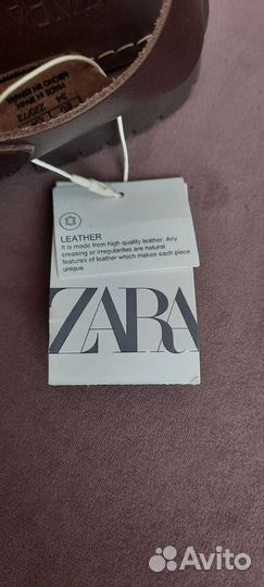 Сандалии кожаные zara для девочки