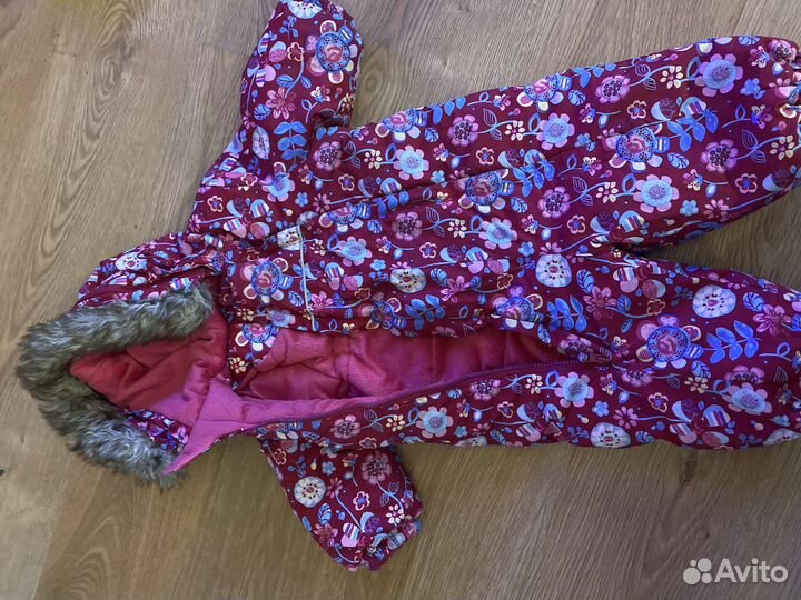 Зимний комбинезон для девочки 80