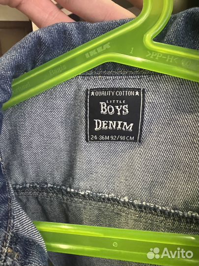 Джинсовая куртка детская 92