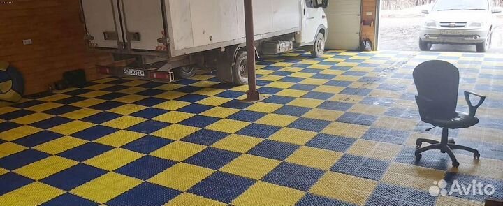 Модульная пвх-плитка для гаража