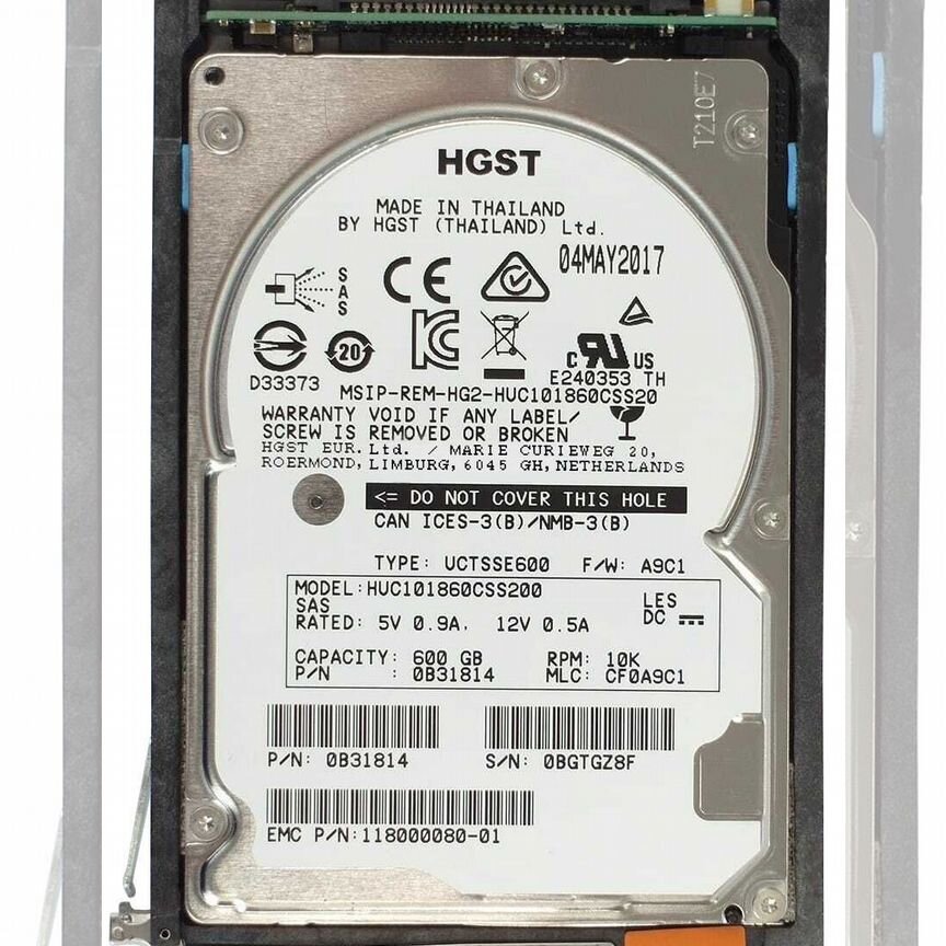 [005051466] Жесткий Диск Emc 600gb 12g Sas 2,5 005051466