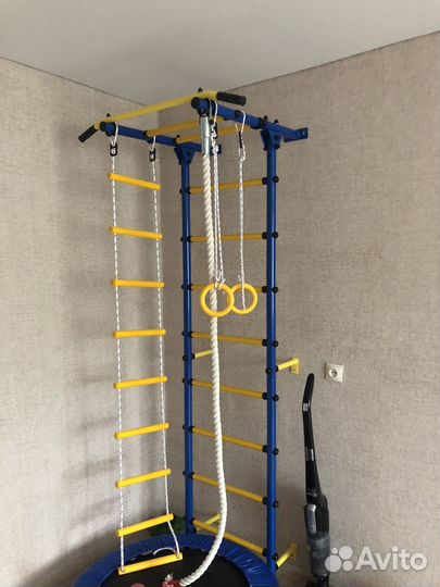 Шведская стенка канат с упорами новая