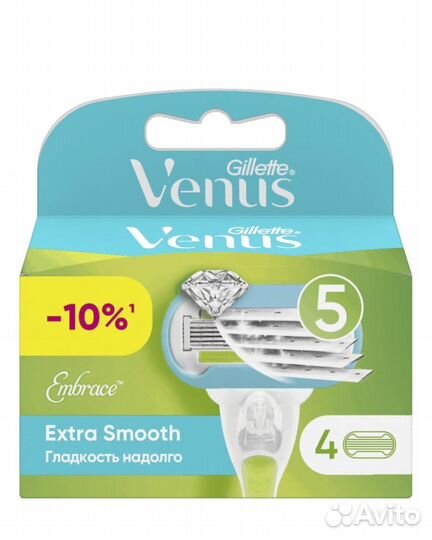 Новые кассеты Gillette Venus Embrace 4 шт