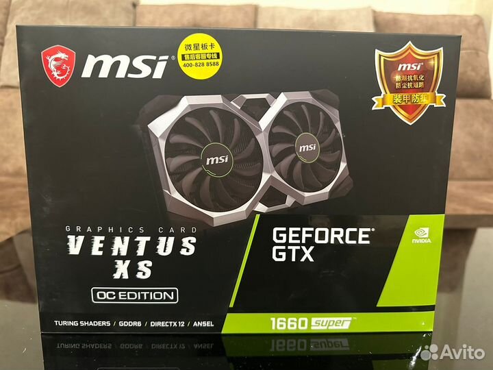 Видеокарта gtx 1660 6gb msi
