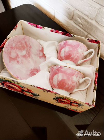 Фарфоровая чайная пара 2 шт