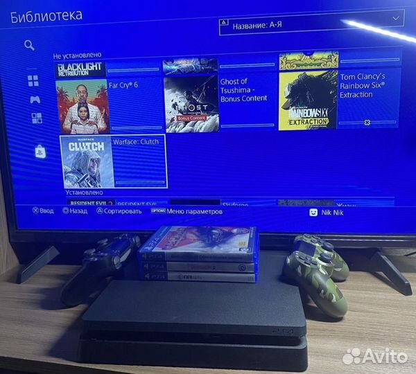 Игровая приставка ps4