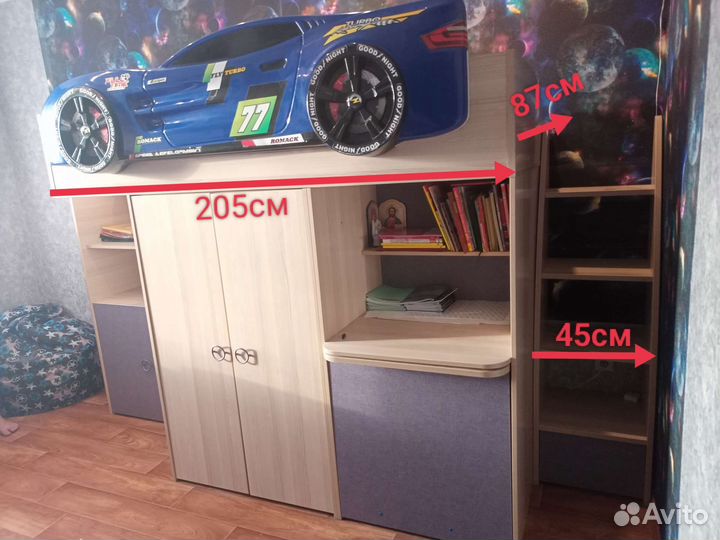 Кровать чердак