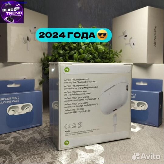 Airpods pro 2 type c premium + чехол (Арт.23932)