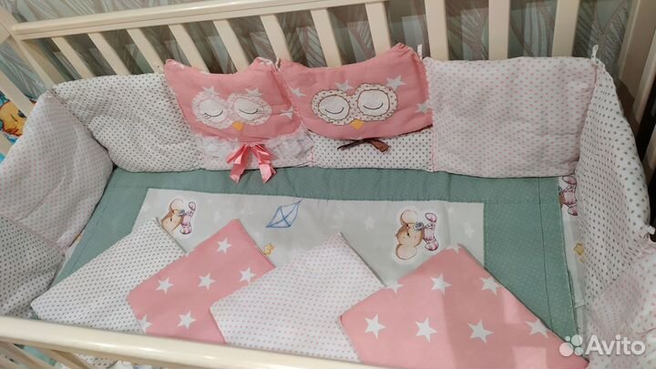 Бортики в детскую кроватку бу