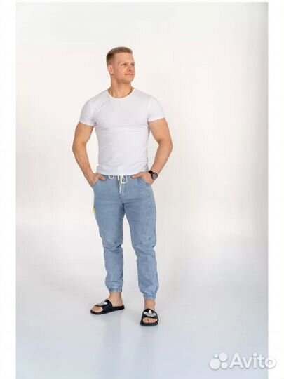 Джинсы джоггеры мужские 46