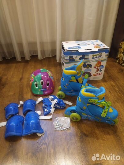 Роликовые коньки детские раздвижные