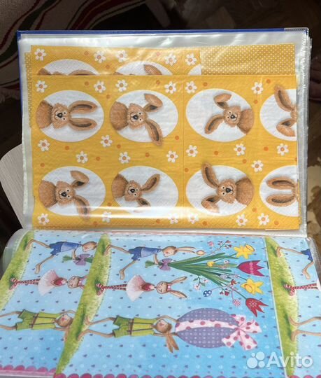 Пасхальные салфетки для декупажа