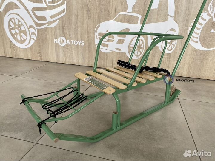 Санки Тимка 5 Комфорт - оливковые