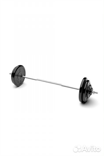 Штанга обрезиненная MB Barbell Atlet 90кг