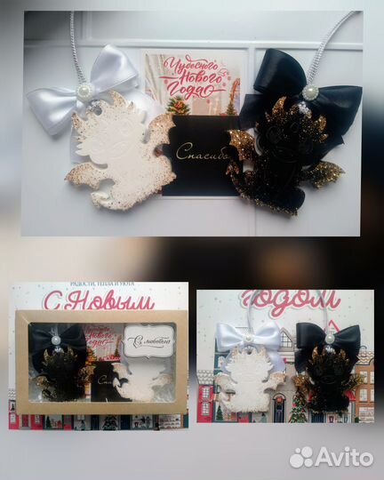 Елочные игрушки из эпоксидной смолы