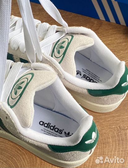 Adidas Campus 00s Crystal White Dark Green