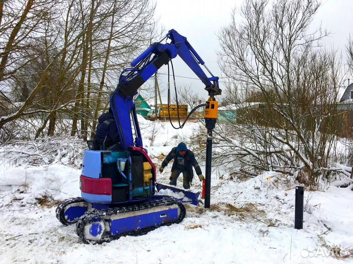 Фундамент свайный-винтовой под ключ