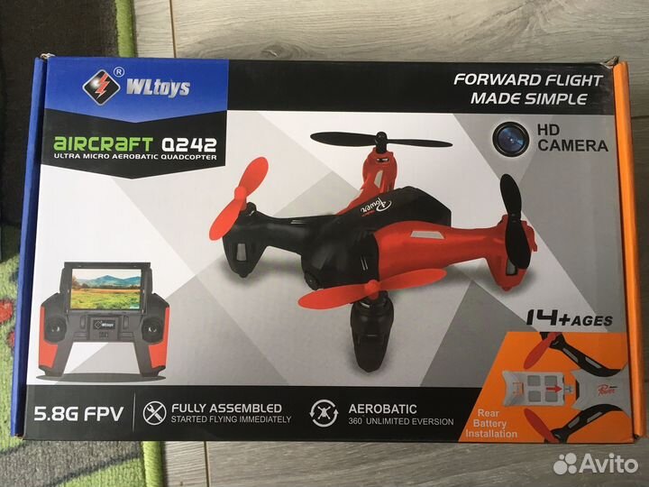 Радиоуправляемый квадрокоптер WLtoys 5.8G FPV - Q2