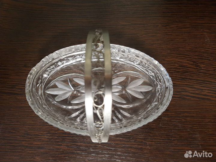 Вазочка конфетница СССР и рюмочки