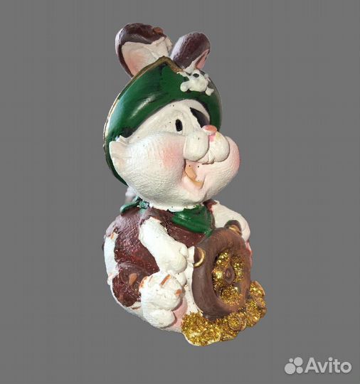 Статуэтка фарфоровая Заяц брелок Свинка Игрушка