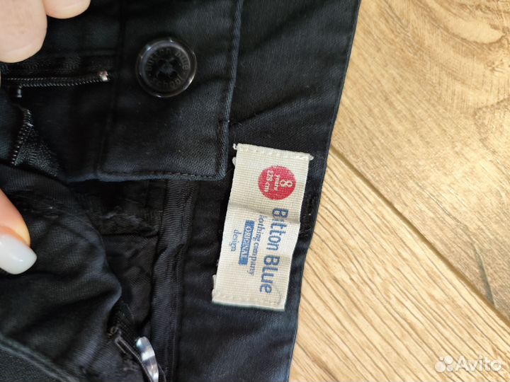 Брюки button blue 128